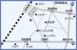 スポーツショップ日新の地図