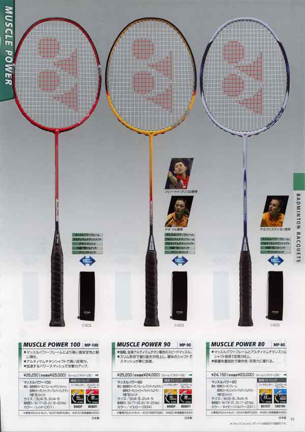 YONEX ヨネックス   マッスルパワー100 MUSCLE POWER バド